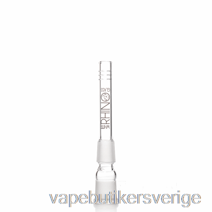 Vape Sverige Vit Noshörning 19/19 Glas Downstem 4tum